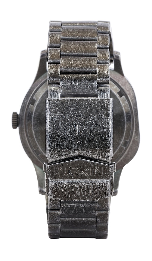 Nixon X Nirvana Sentry Wobble Watch In Yellow Smiley