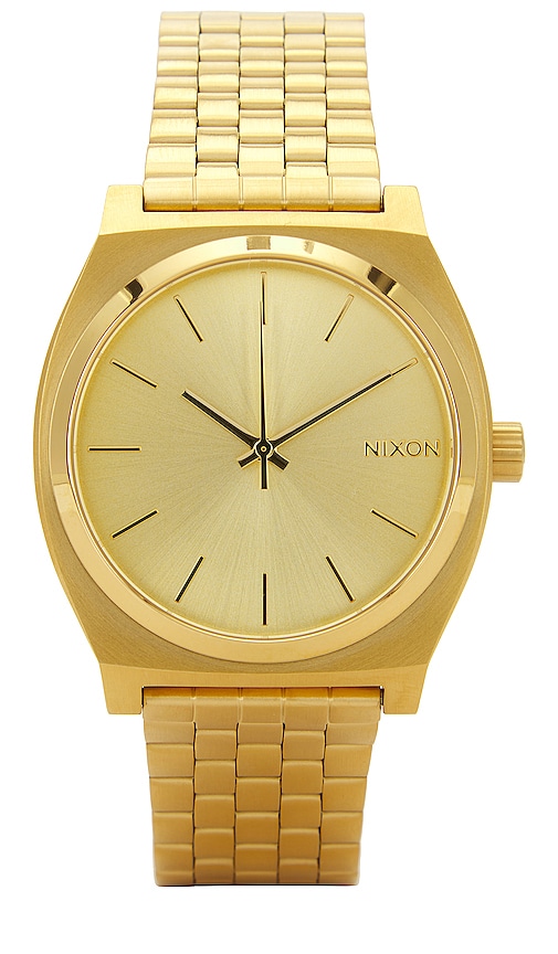Nixon The Time Teller Watch, 37mm In Gold