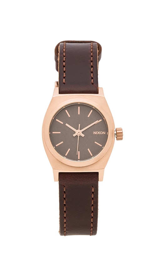 Nixon small hotsell time teller leather