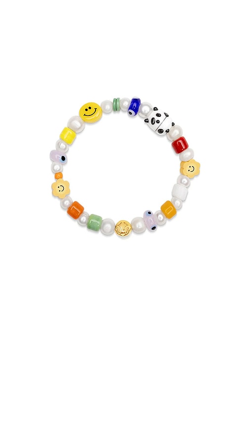 Nialaya Panda Pearl Bracelet