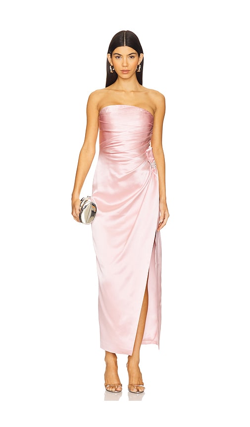 NANA JACQUELINE EMILIA SATIN DRESS