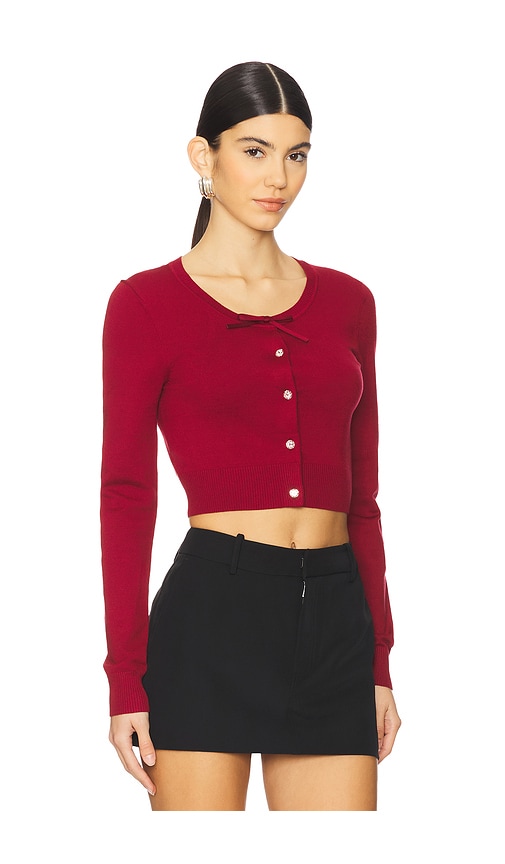 Shop Nana Jacqueline Audrina Cardigan In 레드