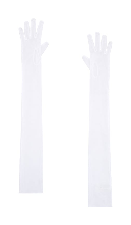 Long Gloves in White. - size XS/S (also in M/L)