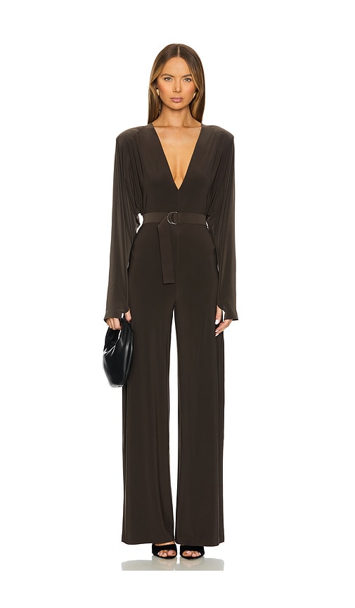 Norma kamali one shoulder jumpsuit online