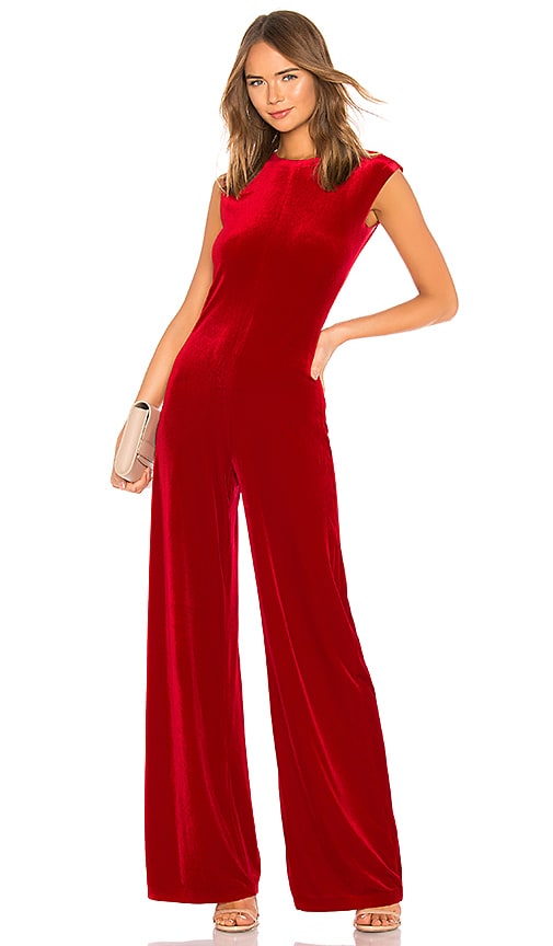 norma kamali sleeveless draped jumpsuit