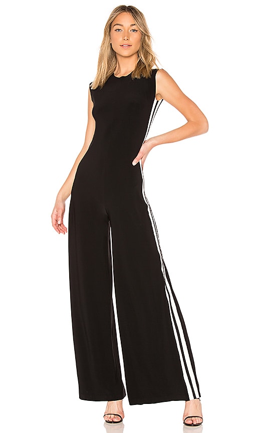 Norma kamali side stripe jumpsuit on sale