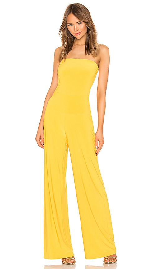 norma kamali strapless jumpsuit