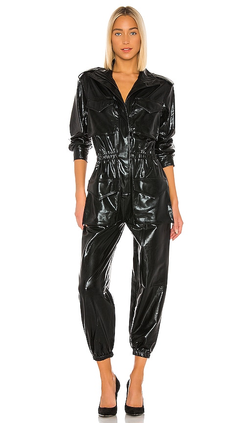 black cargo jumpsuit