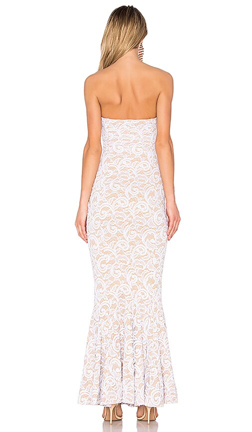 white lace corset dress