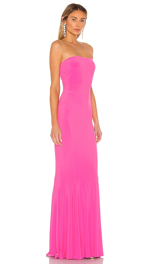 Norma Kamali X REVOLVE Strapless Fishtail Gown in Orchid Pink | REVOLVE