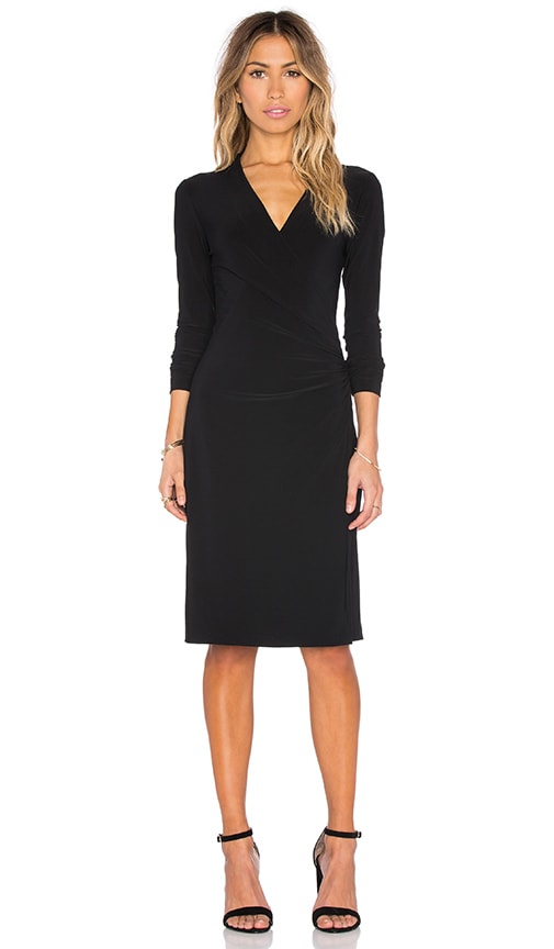KAMALIKULTURE Long Sleeve Side Draped Dress