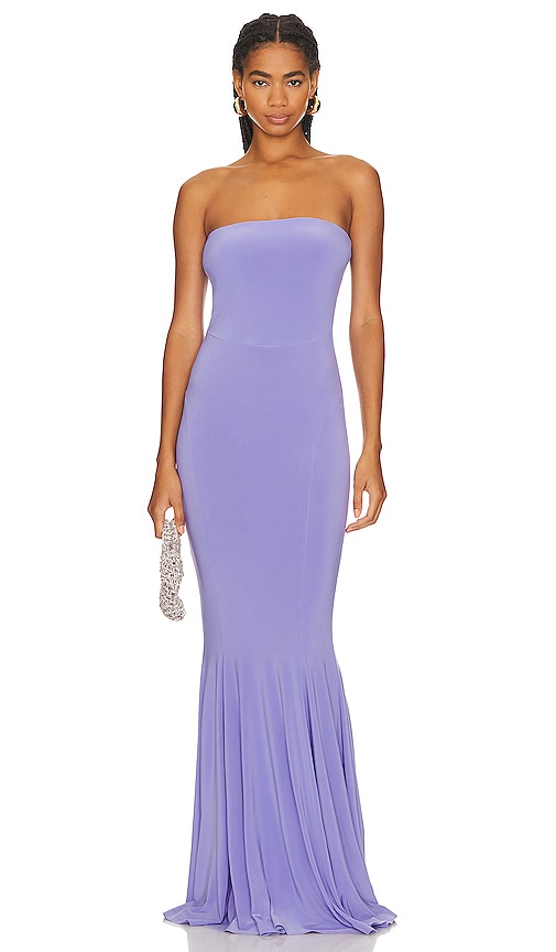 NORMA KAMALI STRAPLESS FISHTAIL GOWN