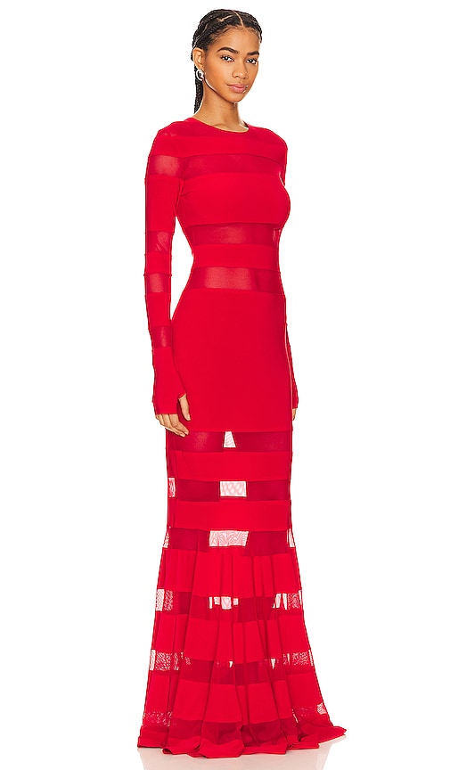 Formal red maxi dress best sale