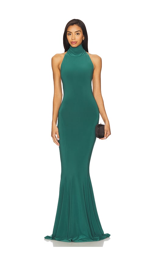 x REVOLVE Halter Turtle Fishtail Gown