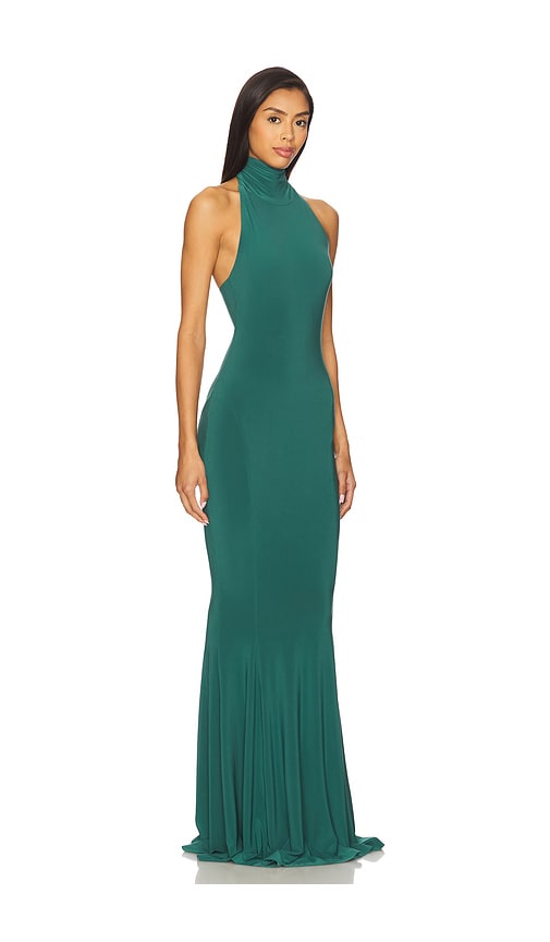 Norma Kamali X Revolve Halter Turtle Fishtail Gown
