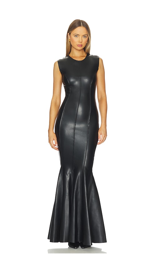 Norma Kamali Sleeveless Grace Fishtail Gown In Black