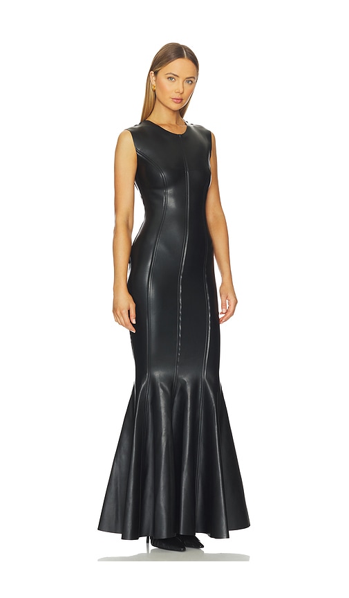 Norma Kamali Sleeveless Grace Fishtail Gown In Black