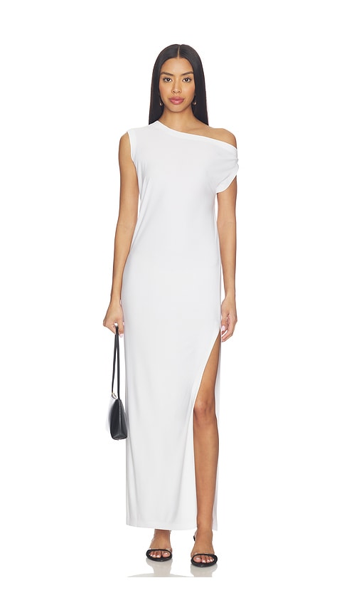 Norma Kamali x Lifestyle Drop Shoulder Long Dress With Side Slit - Women's Clothing