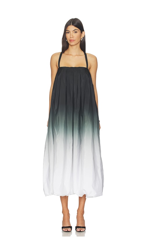 Strap Bubble Dress To Midcalf