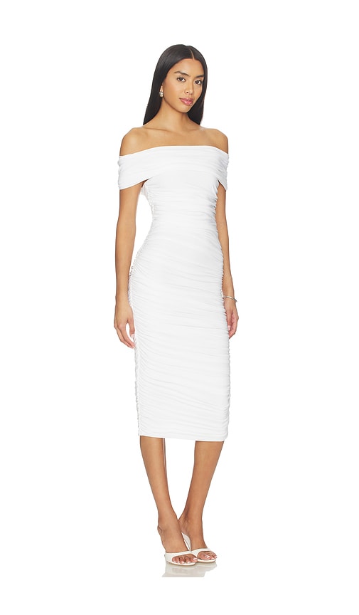 Norma Kamali Sleeveless Cowl Neck Side Shirred Dress | Thumbnail 2