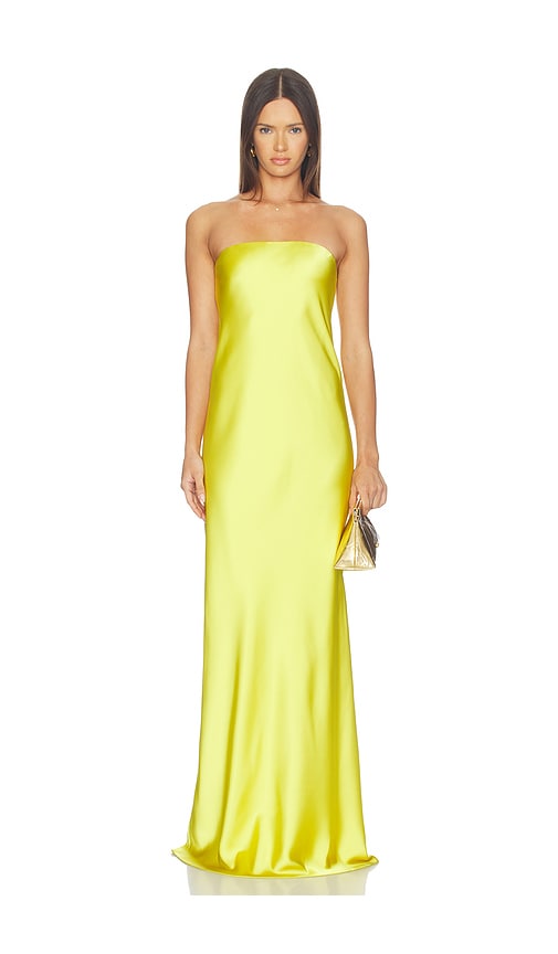 Norma Kamali Bias Strapless Gown