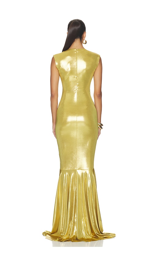 Norma Kamali Sleeveless V Neck Fishtail Gown | Thumbnail 3 Norma Kamali Sleeveless V Neck Fishtail Gown | Thumbnail 3