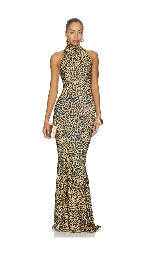 Halter Turtle Fishtail Gown