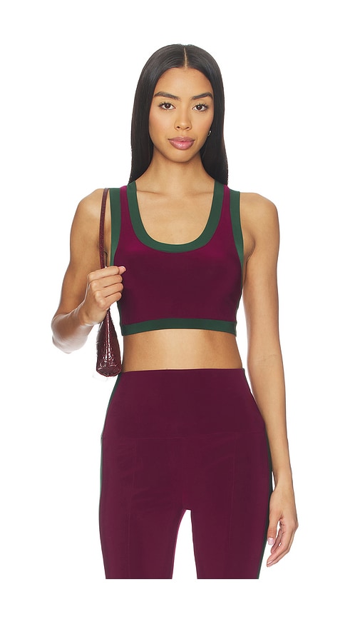 Norma Kamali Side Stripe Racer Sports Bra