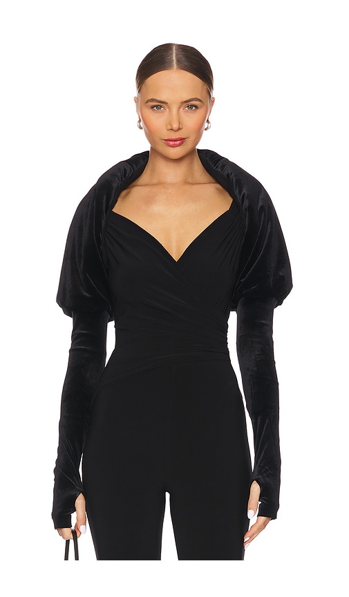 Norma Kamali Velvet Shruggie