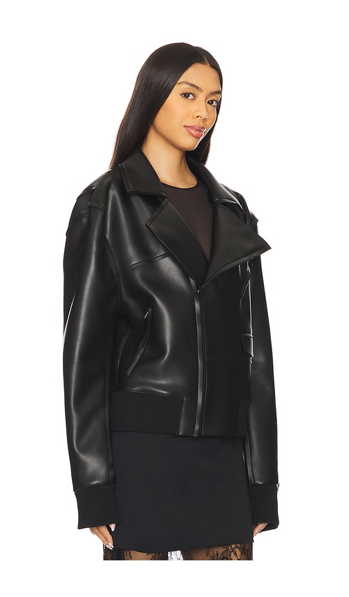 NORMA KAMALI MINI MOTO JACKET
