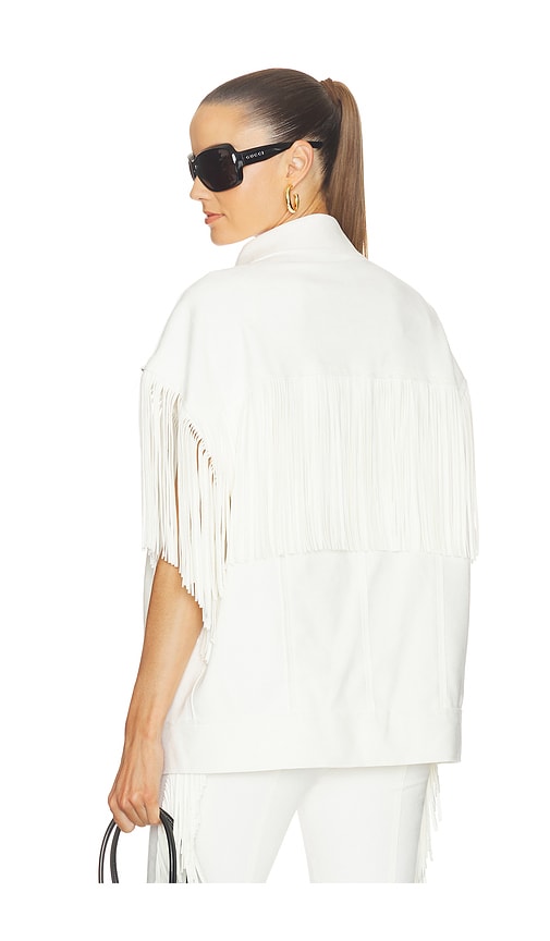 Norma Kamali BLOUSON EN JEAN OVERSIZED SANS MANCHES en White Taille M Also en L S XS XXS 521 €