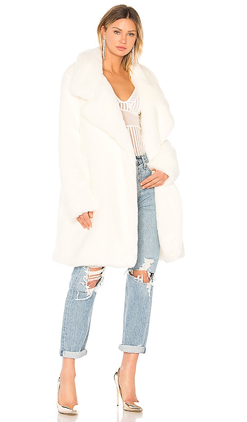 Norma Kamali フェイクファーコート - Off White | REVOLVE
