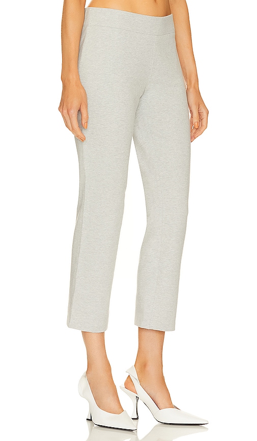 Shop Norma Kamali Tailored Pencil Pant In Light Grey