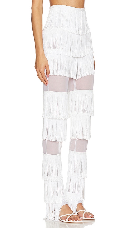 SPLICED BOOT PANT WITH FRINGE