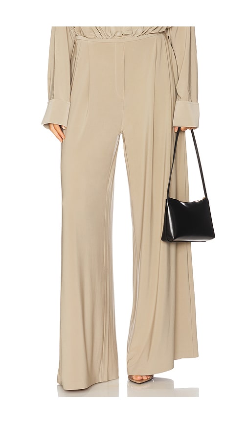 Mens Pleat Pant in Taupe. - size S (also in L, M, XS)