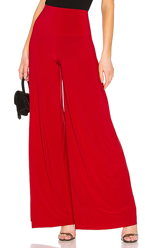 Norma Kamali Elephant Pant in Red