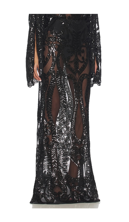 Norma Kamali Obie Long Skirt In Black