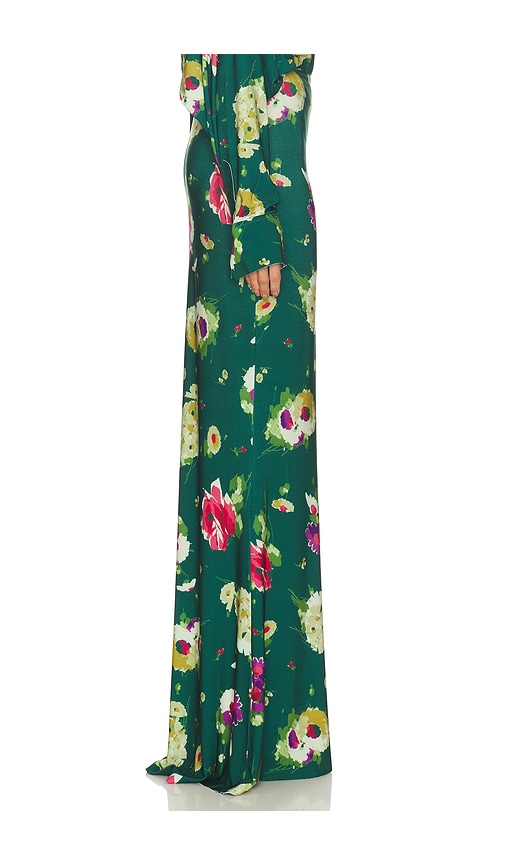  Norma Kamali Langer Obi-rock In Green. Größe Xs. Also In Xxs, S. 