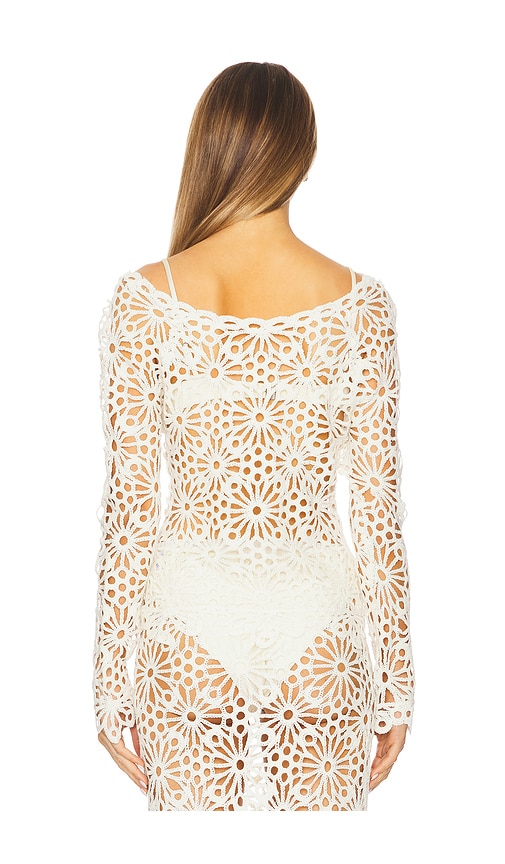  Norma Kamali Schulterfreies Raglanoberteil In Cream. Größe M. Also In Xs, L. 