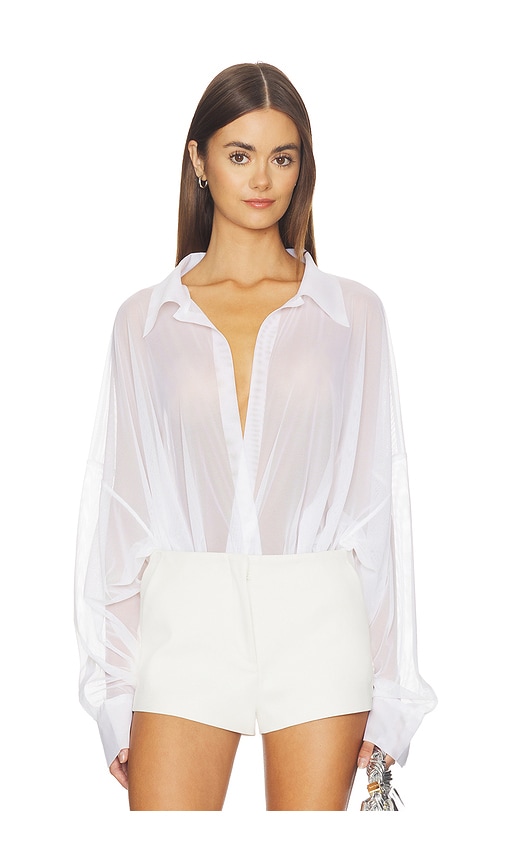 Super Oversized Boyfriend Shirt Bodysuit
