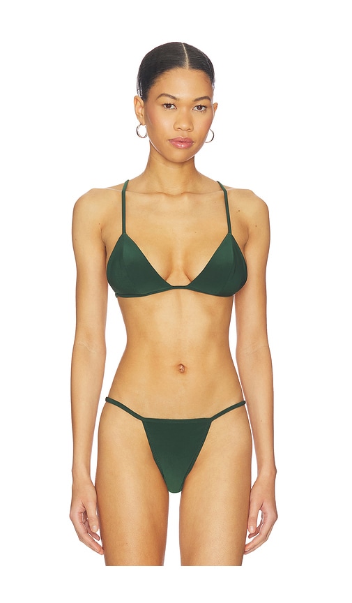 Norma Kamali No Tie Triangle Bikini Top