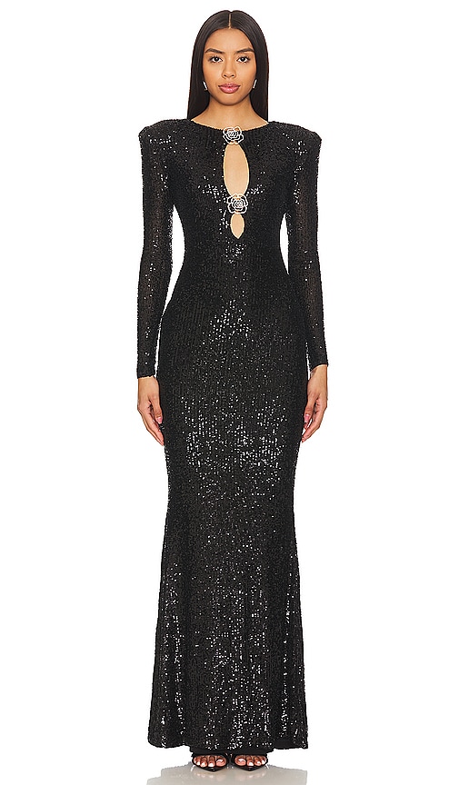 Nookie Rosalia Gown in Black