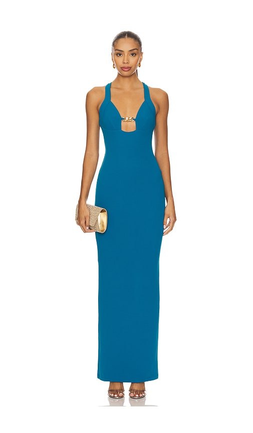 Charm Gown in Teal. - size XL (also in L, M, S, XS)