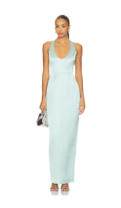 Nookie Sabine Satin Gown In Green