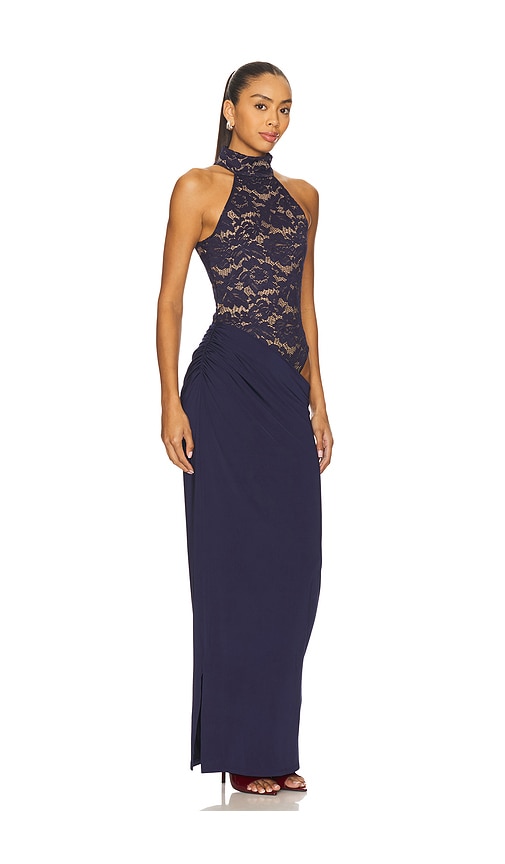 Nookie Lennox Bodysuit Maxi Dress In Blue