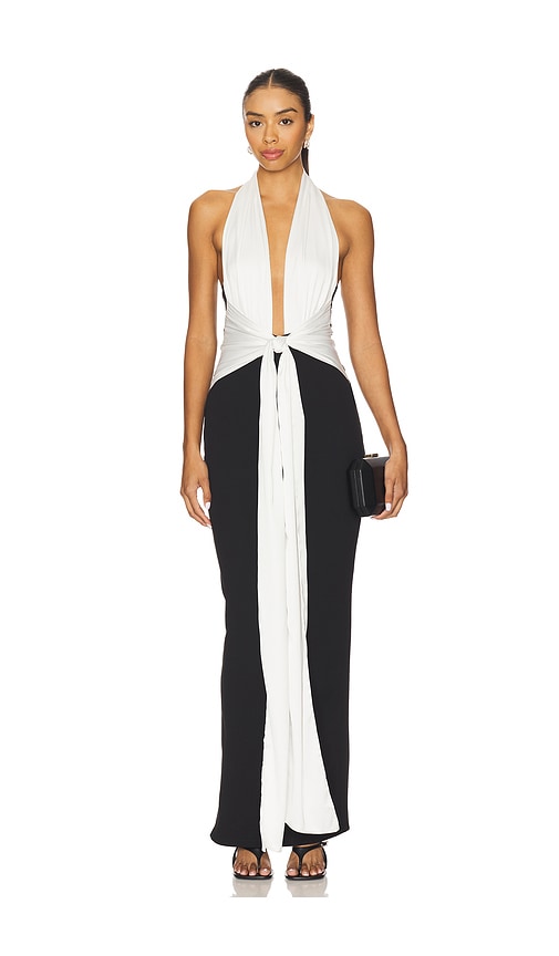 Nookie Chiara Halter Gown In Multi