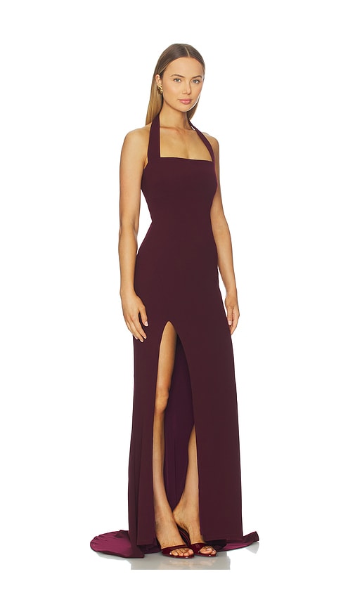 Nookie Boulevard Gown In Burgundy