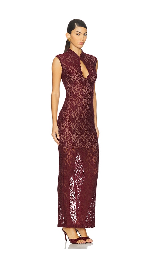 Nookie Mystique Maxi Dress In Burgundy