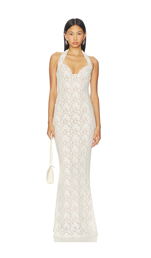 Nookie Mystique Halter Gown In White