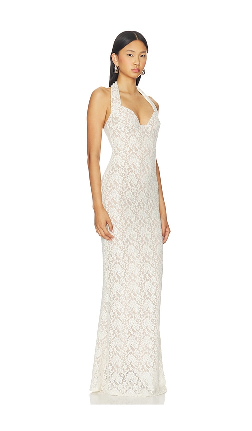Nookie Mystique Halter Gown In White
